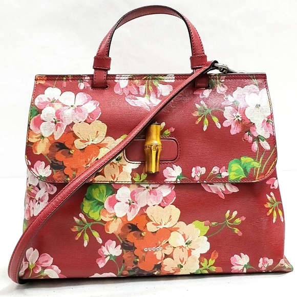 GUCCI - Blooms Bamboo Hand Bag R1.173 - Picture 1 of 5